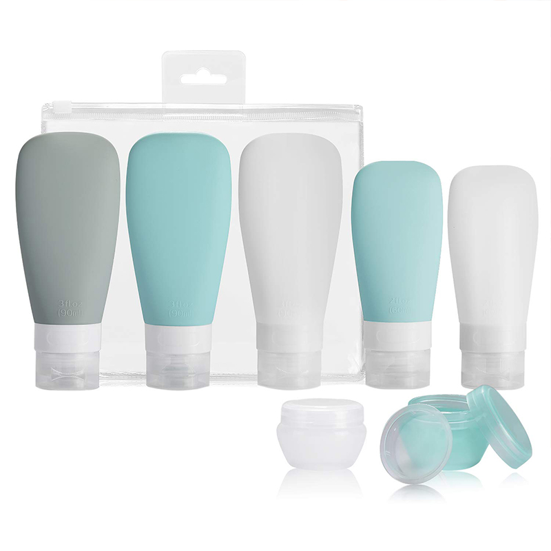 Großhandel Reisegröße Container für Shampoo und Toilettenartikel, Silikon-Leck-Proof-Travel-Flaschen Sets